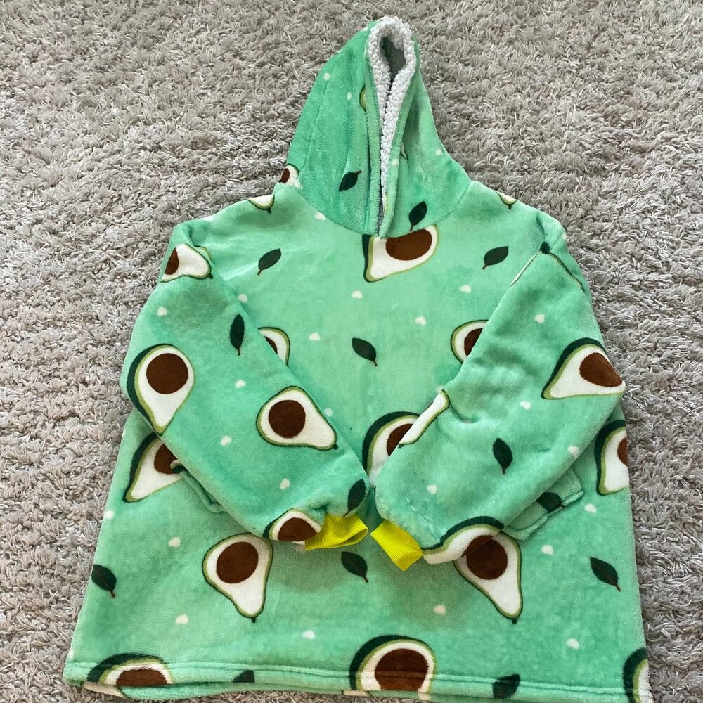 Blanket Hoodie for Kids - Cozy Flannel Wearable Oversized (4-12 years)